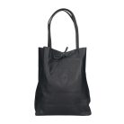 Divatos sötét kék színű  bőr shopper