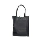 Divatos sötét kék színű  bőr shopper