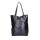 Divatos kék metál színű  bőr shopper