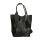 Fémes hatású hasított bőr shopper táska – Modern elegancia