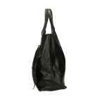 Fémes hatású hasított bőr shopper táska – Modern elegancia