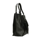 Fémes hatású hasított bőr shopper táska – Modern elegancia