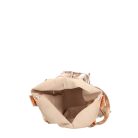 Fémes hatású hasított bőr shopper táska – Modern elegancia