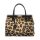 Lina klasszikus fazonú, leopard forgózáras táska