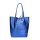 Fémes hatású hasított bőr shopper táska – Modern elegancia