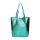 Fémes hatású hasított bőr shopper táska – Modern elegancia