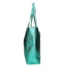 Fémes hatású hasított bőr shopper táska – Modern elegancia