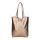 Fémes hatású hasított bőr shopper táska – Modern elegancia
