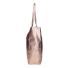 Fémes hatású hasított bőr shopper táska – Modern elegancia