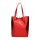 Piros nagy méretű bőr shopper