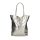 Fémes hatású hasított bőr shopper táska – Modern elegancia