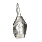 Fémes hatású hasított bőr shopper táska – Modern elegancia