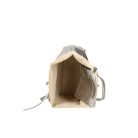 Fémes hatású hasított bőr shopper táska – Modern elegancia
